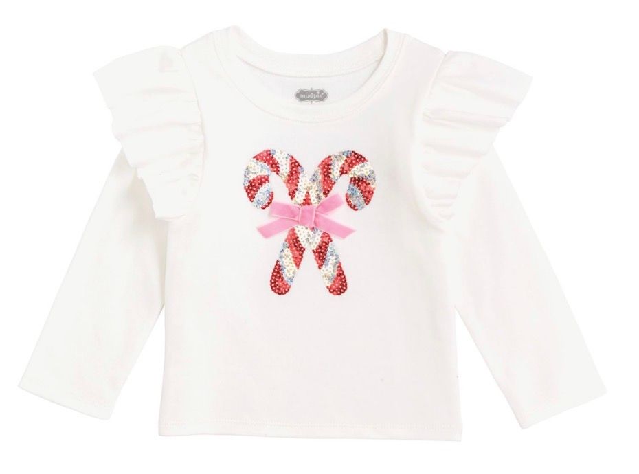 Sparkle Candy Cane Tee, Size: Small 12-18M