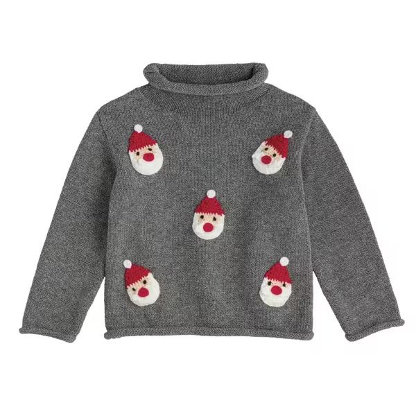 Santa Rollneck Grey, Size: Small 12-18M