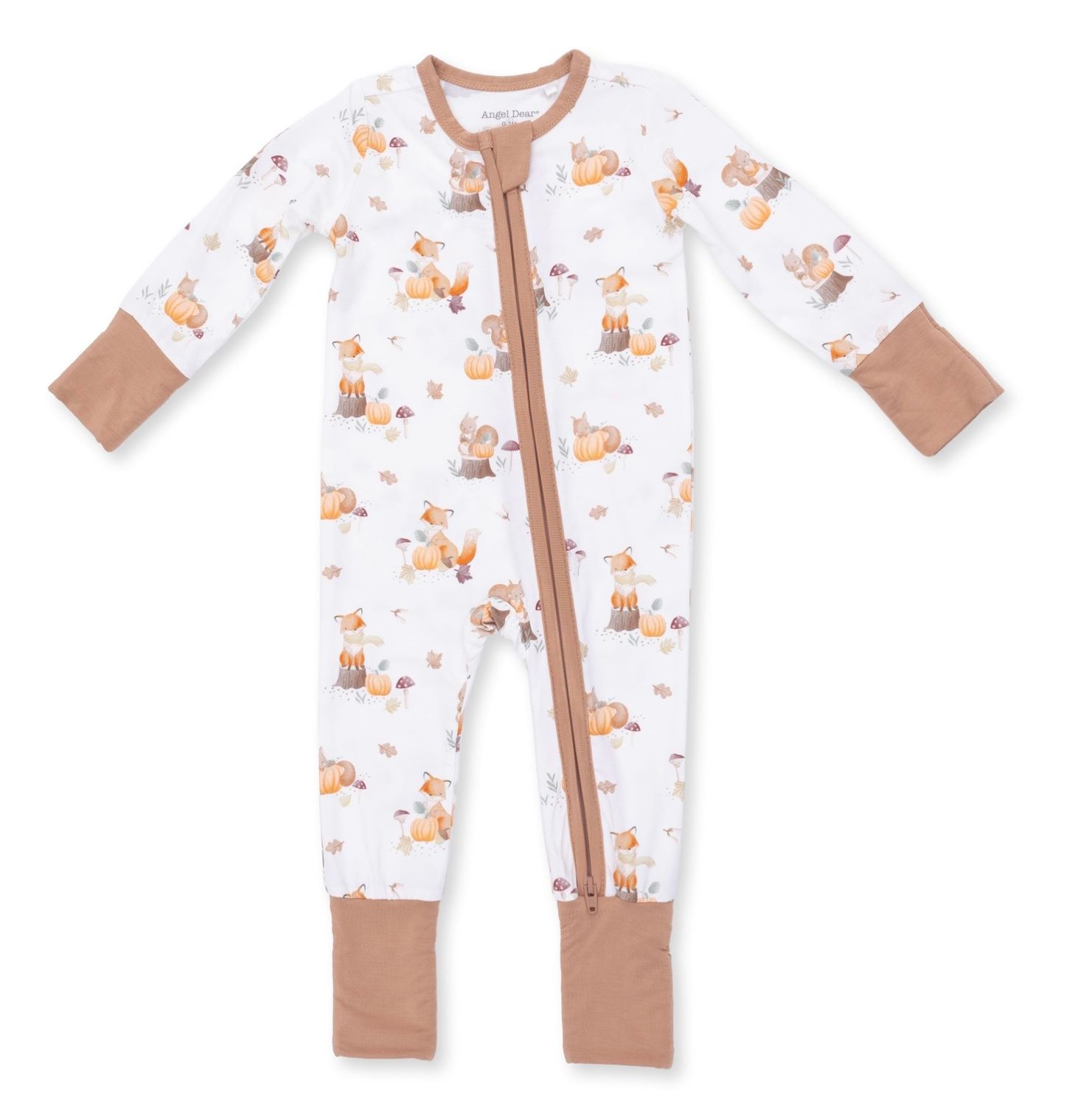 Woodland Pumpkin Sleeper, Color: Cream, Size: 0-3M