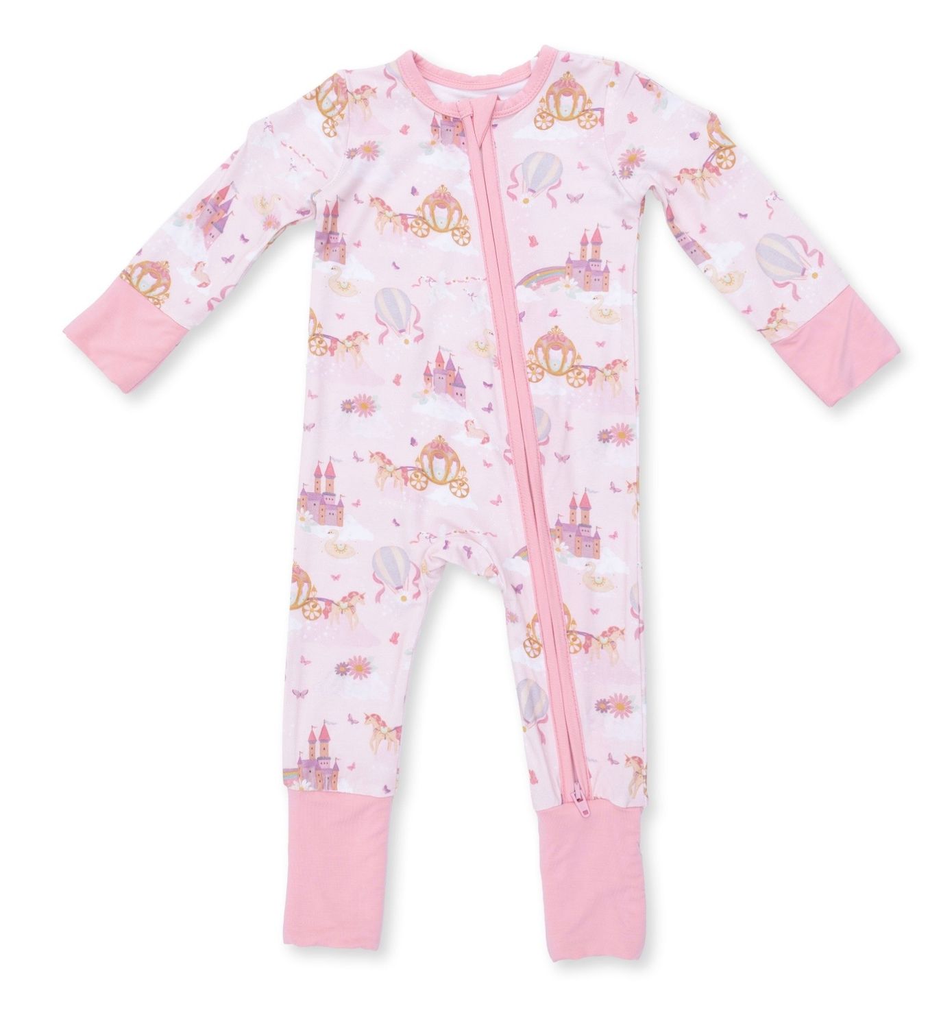 Princess Unicorns Sleeper, Color: Pink, Size: 0-3M