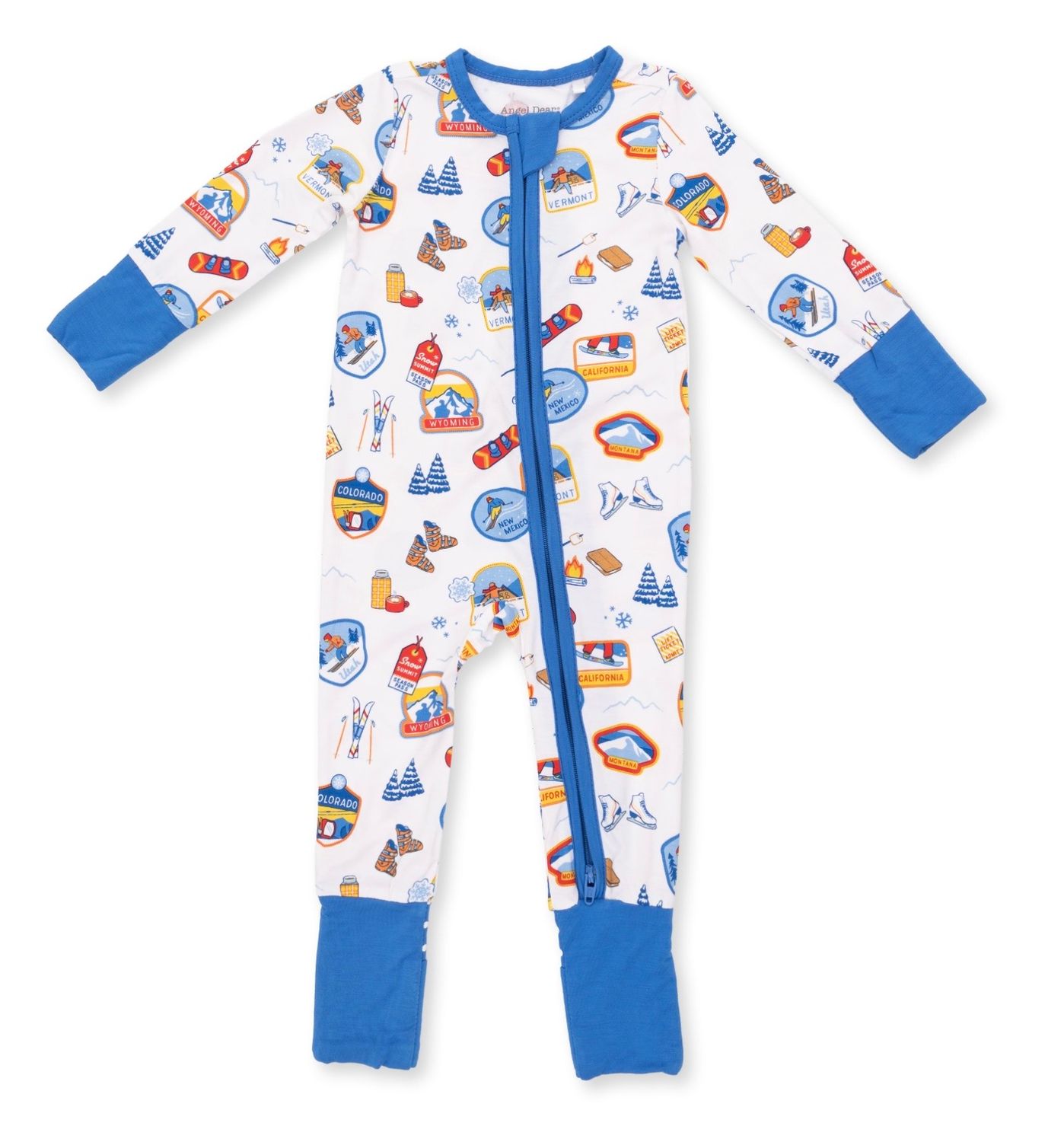 Vintage Ski Sleeper, Color: White, Size: 0-3M