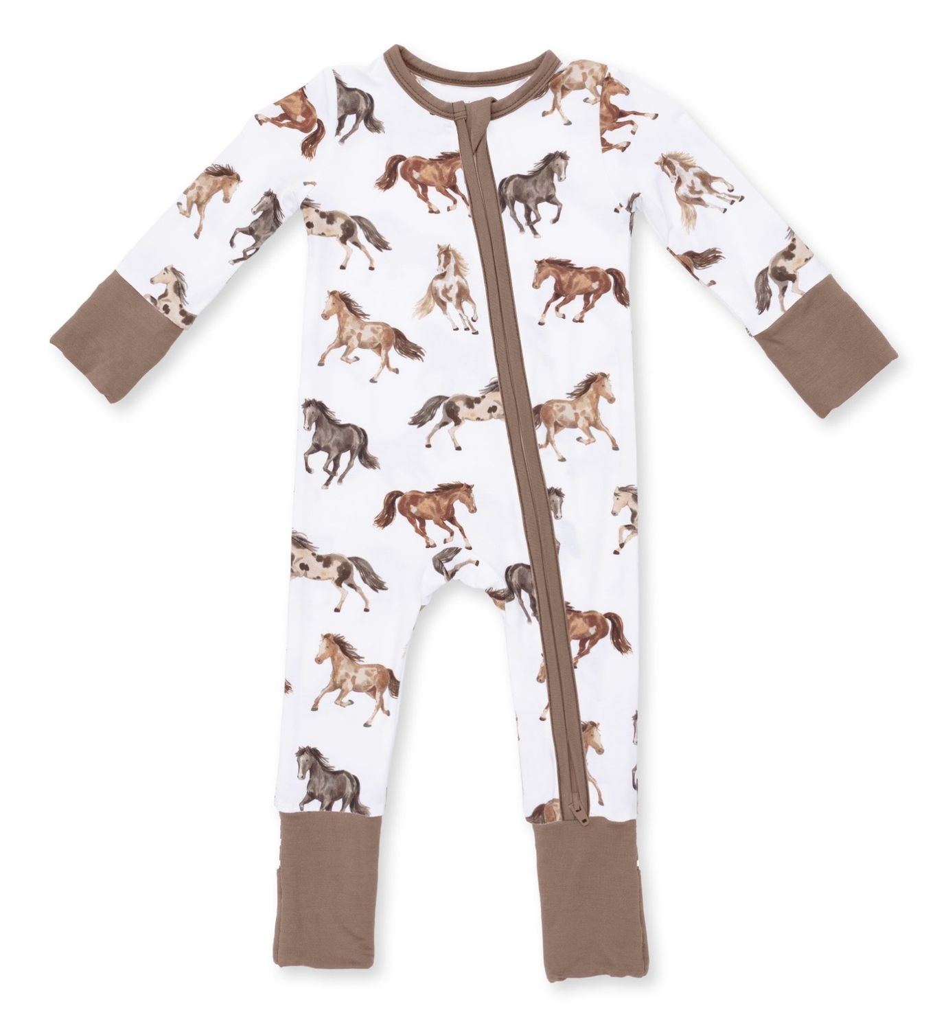 Wild Horses Sleeper, Color: Ivory, Size: 0-3M