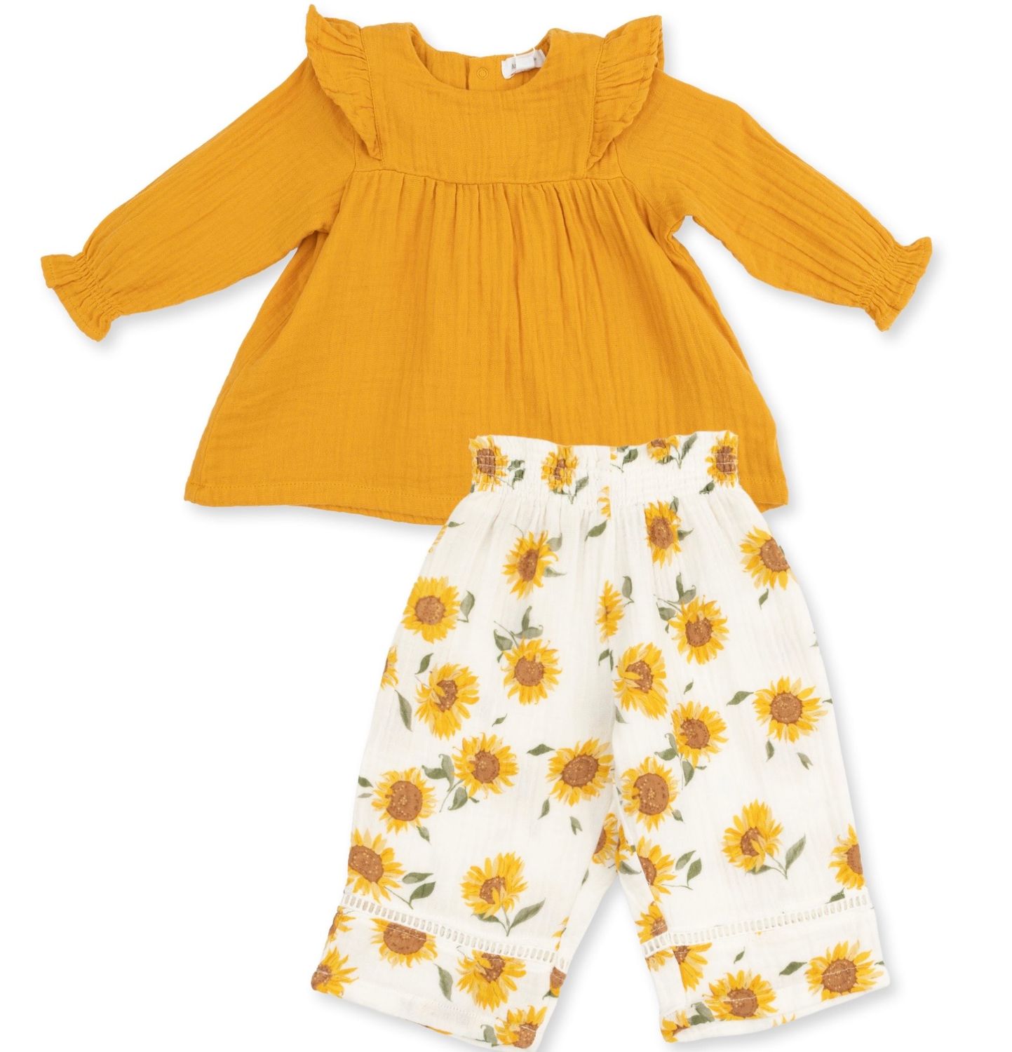 Misty Sunflower Set, Color: Sunflower, Size: 2T