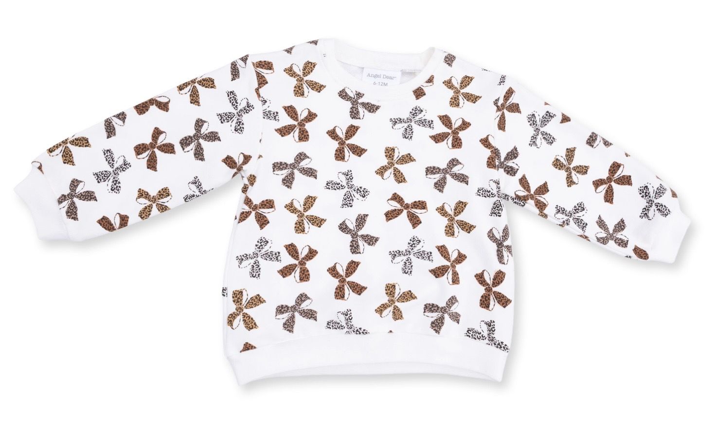 Leopard Oversize Sweatshirt, Color: Beige/Brown, Size: 6-12M