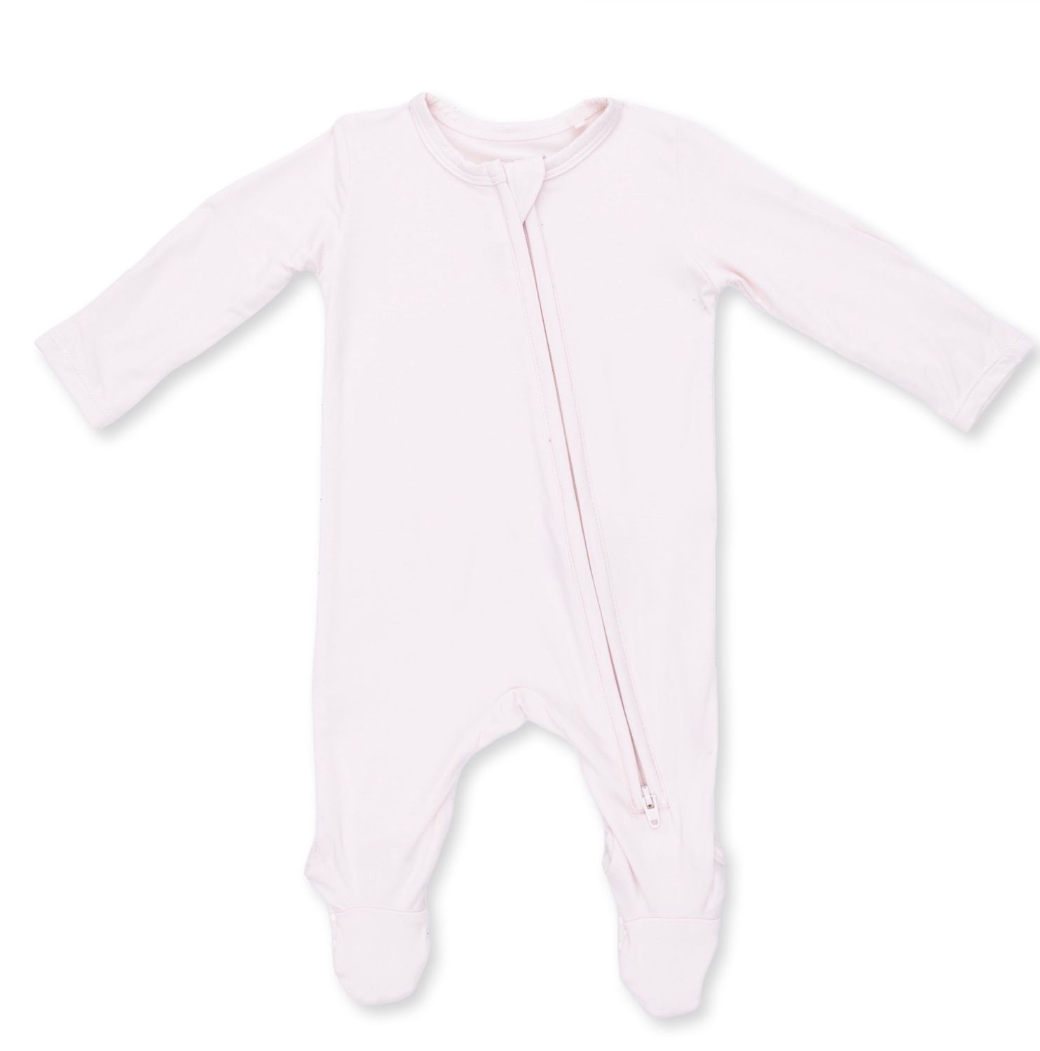 Zipper Footie - Mauve Morn, Color: Pink, Size: 0-3M