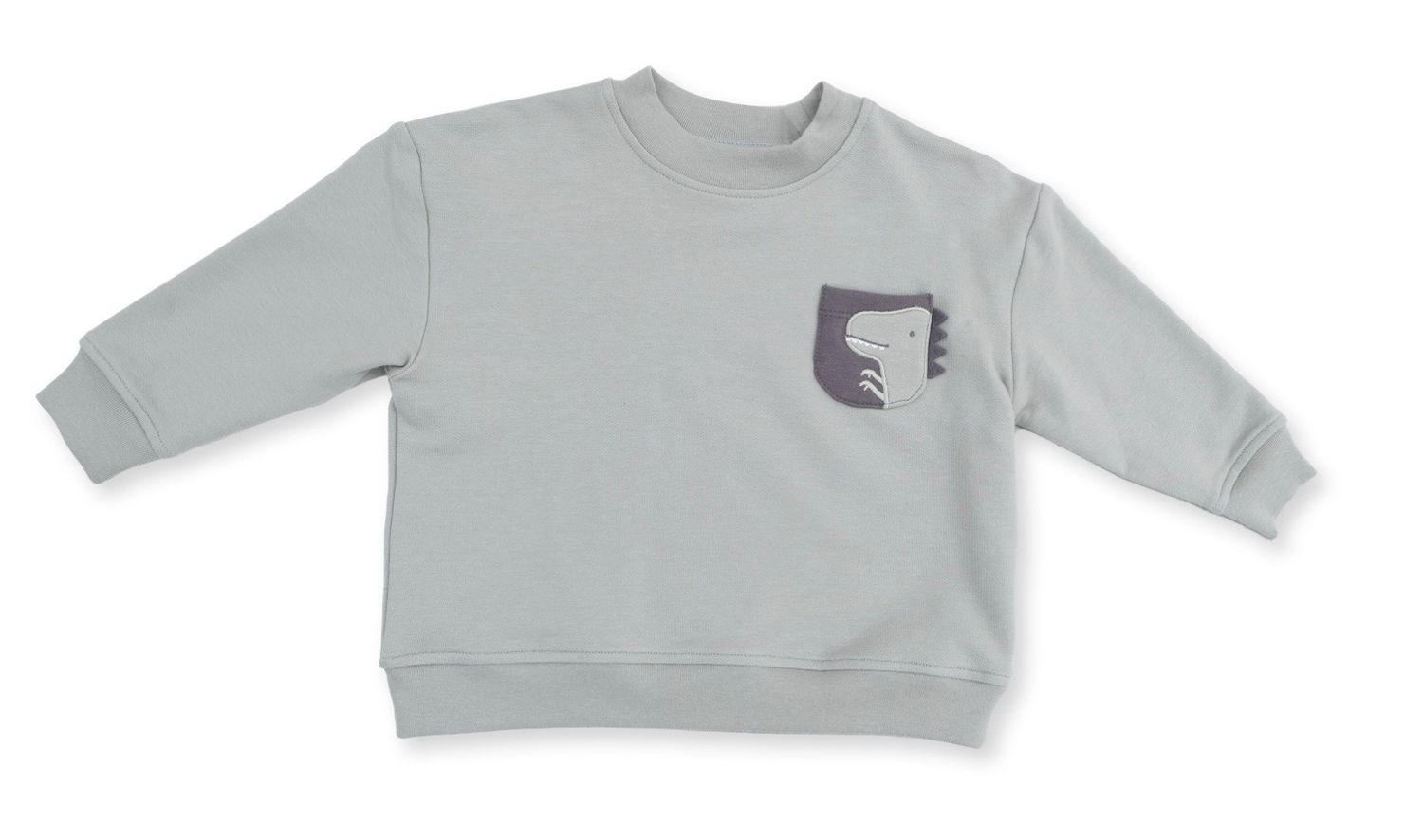Dinos Sweatshirt, Color: Green, Size: 6-12M