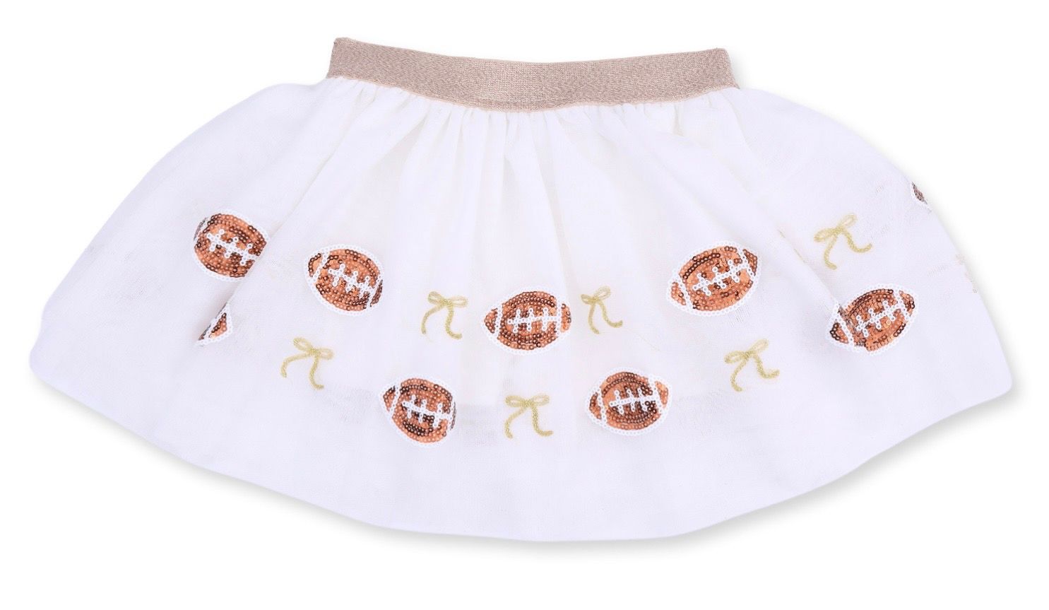 Tutu Shirt - Football, Color: Ivory, Size: 0-12M