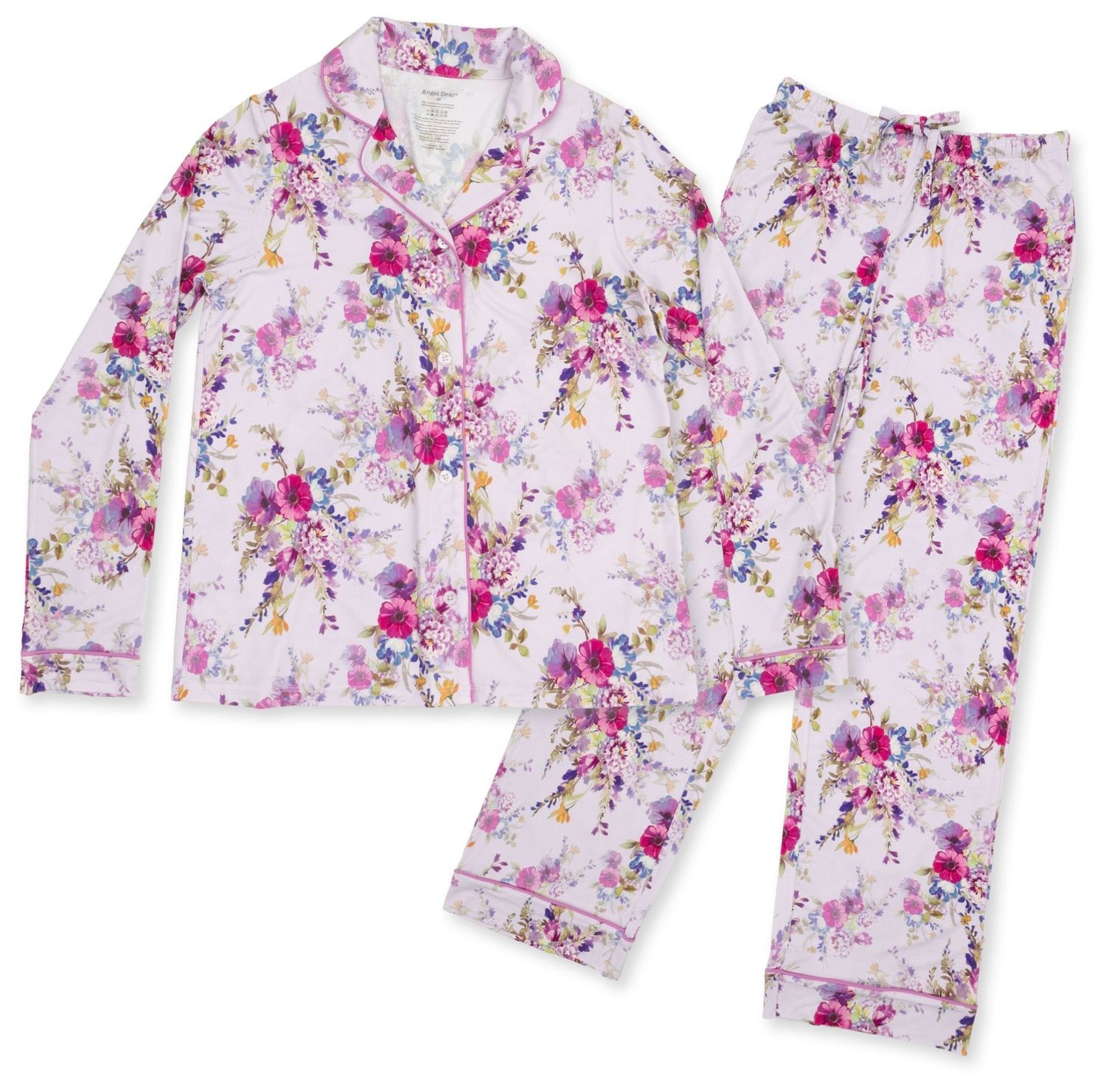 Dahlia Pajama Set, Color: Purple, Size: XS