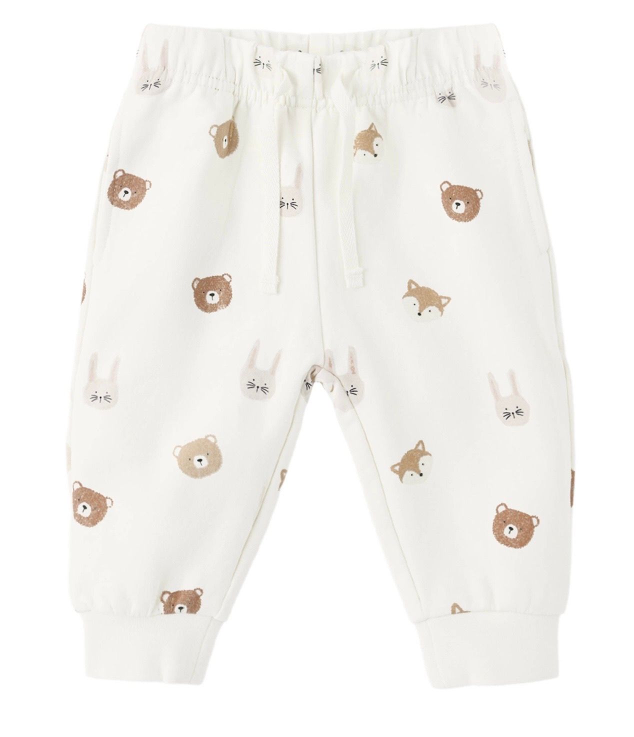 Critters Fleece Sweatpants, Color: Ivory, Size: 0-3M
