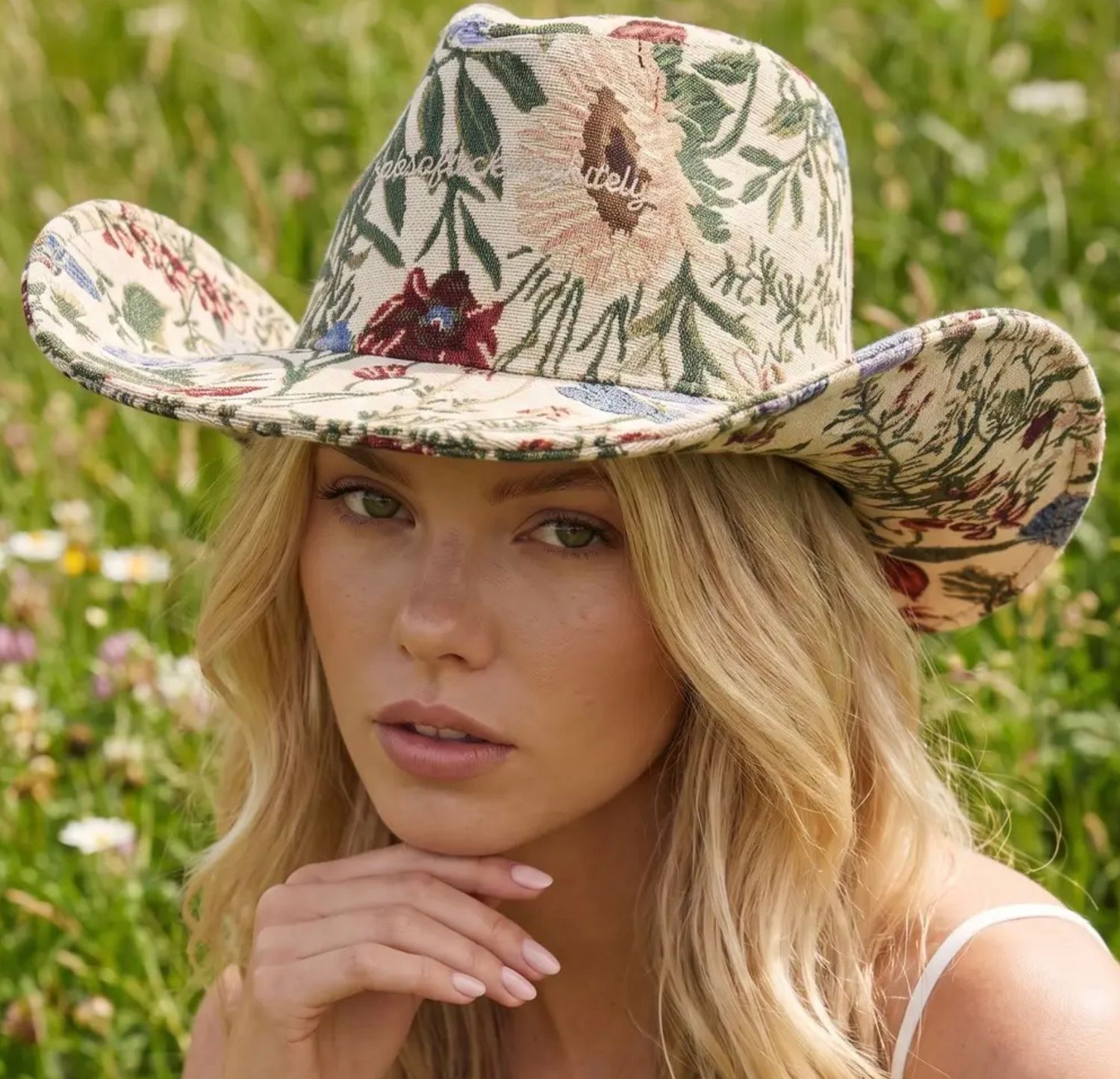 Floral Cowboy Hat