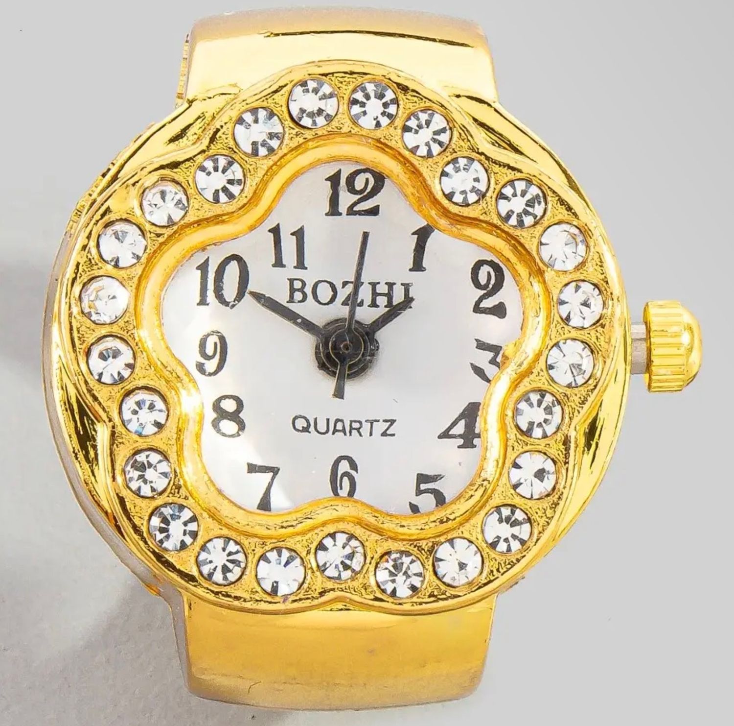 Ring Watch - Gold Flower