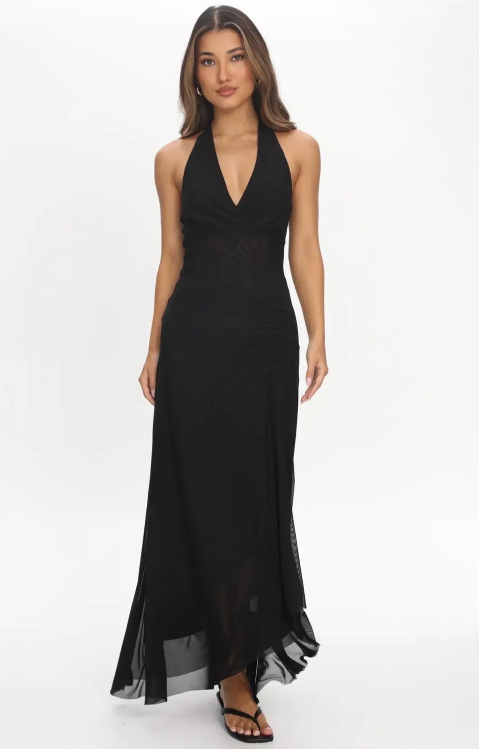 Destiny Halter Dress, Color: Black, Size: XS