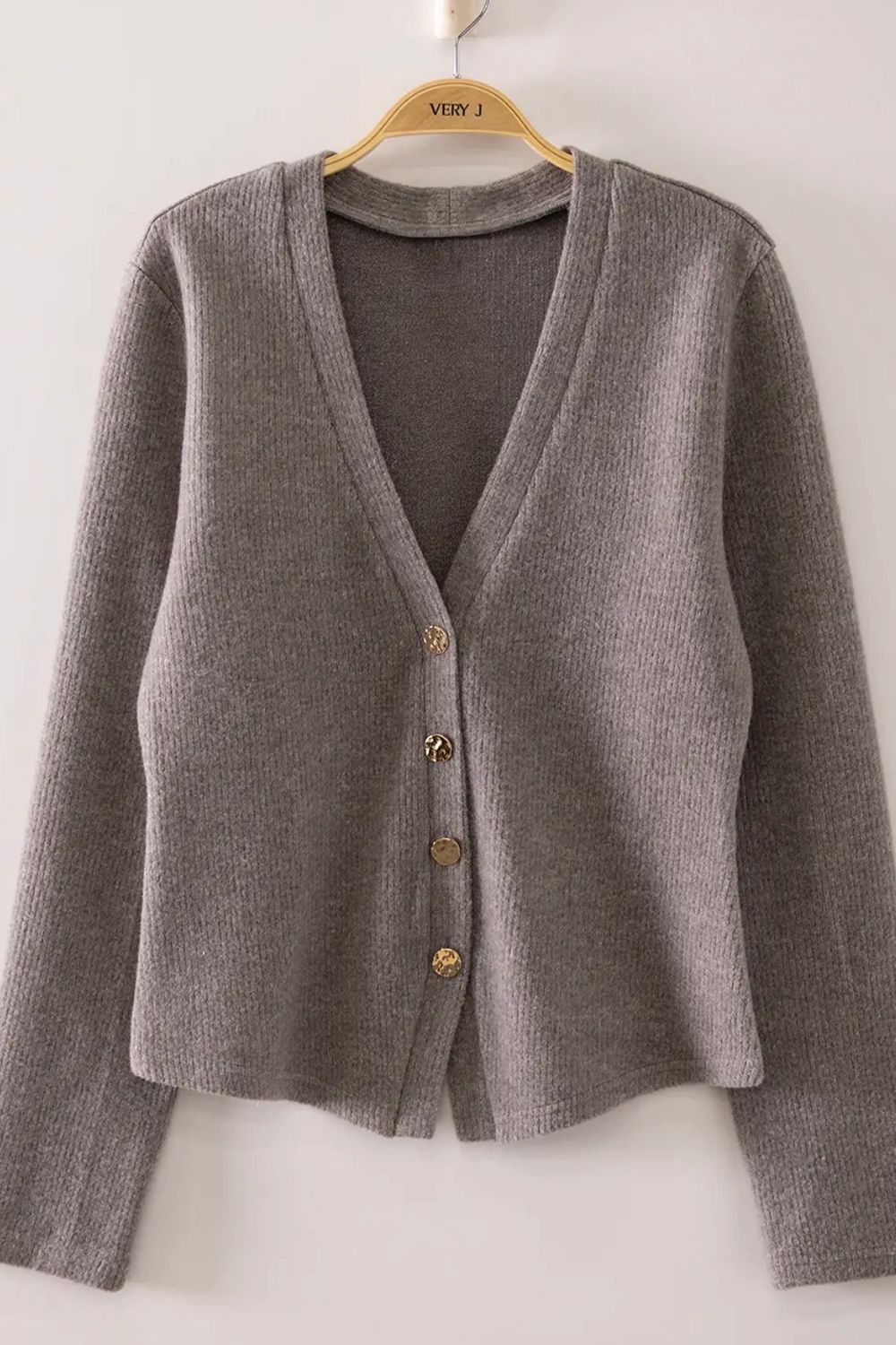 Heather Cardigan, Color: Heather Gray, Size: Small