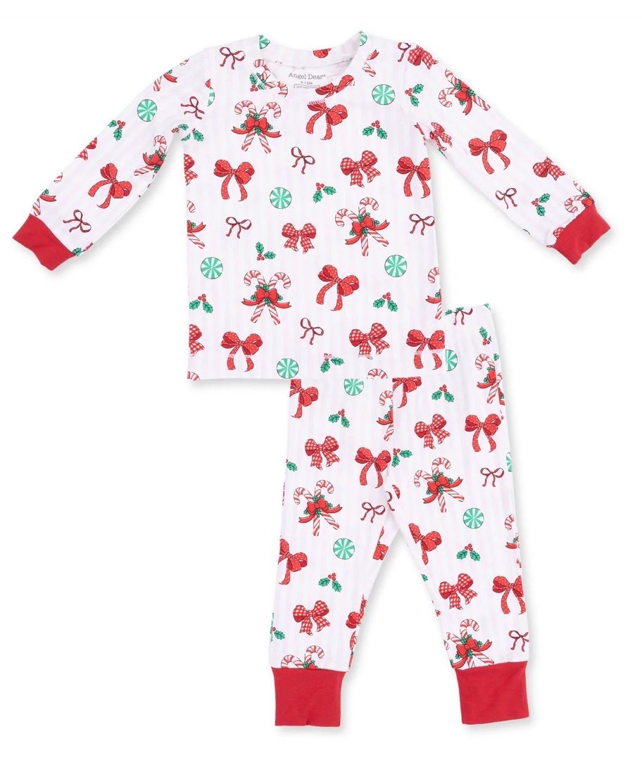 Bows &amp; Candy Canes Loungewear Set, Size: 18/24M
