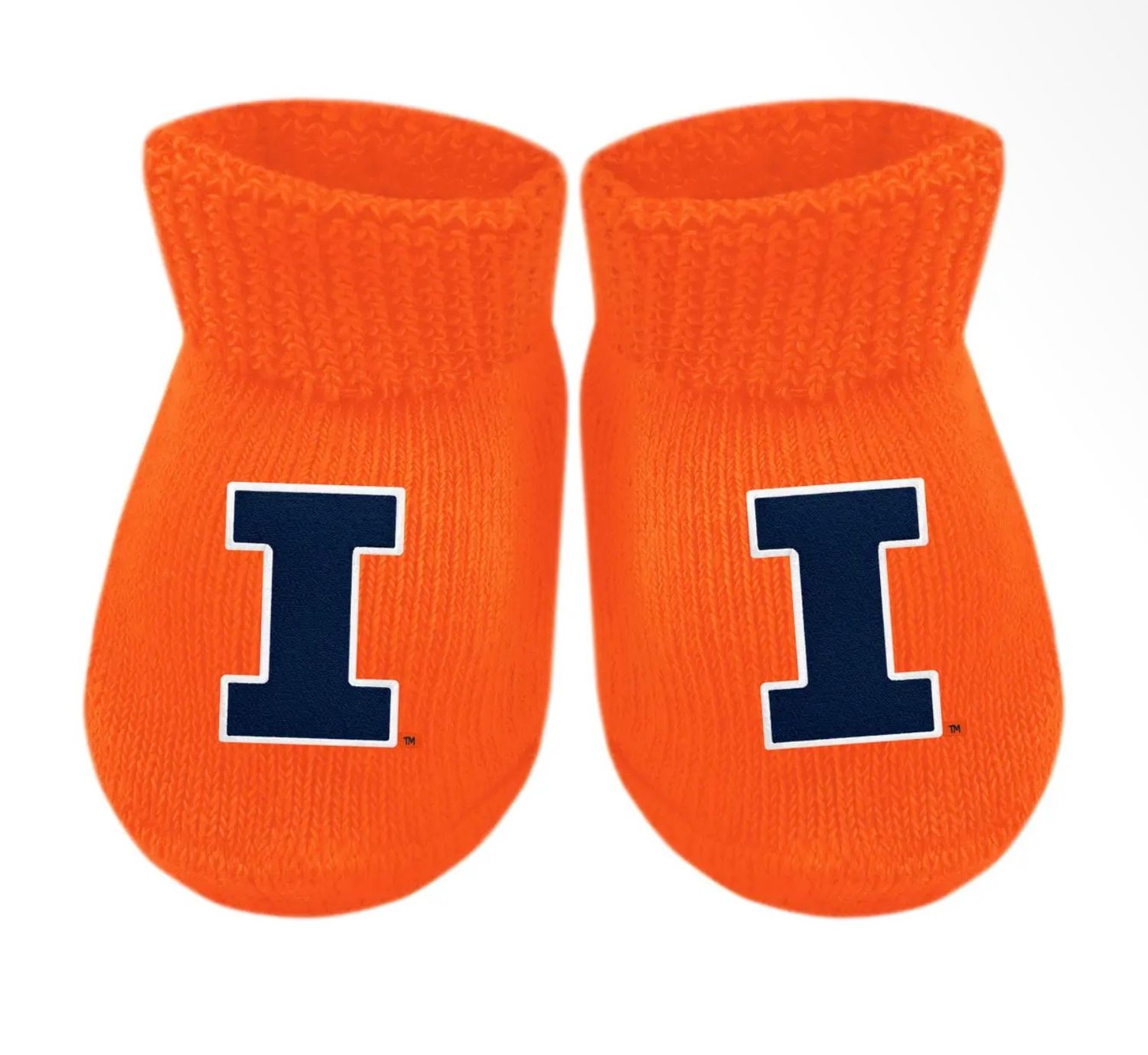 Illinois Baby Booties, Color: Orange