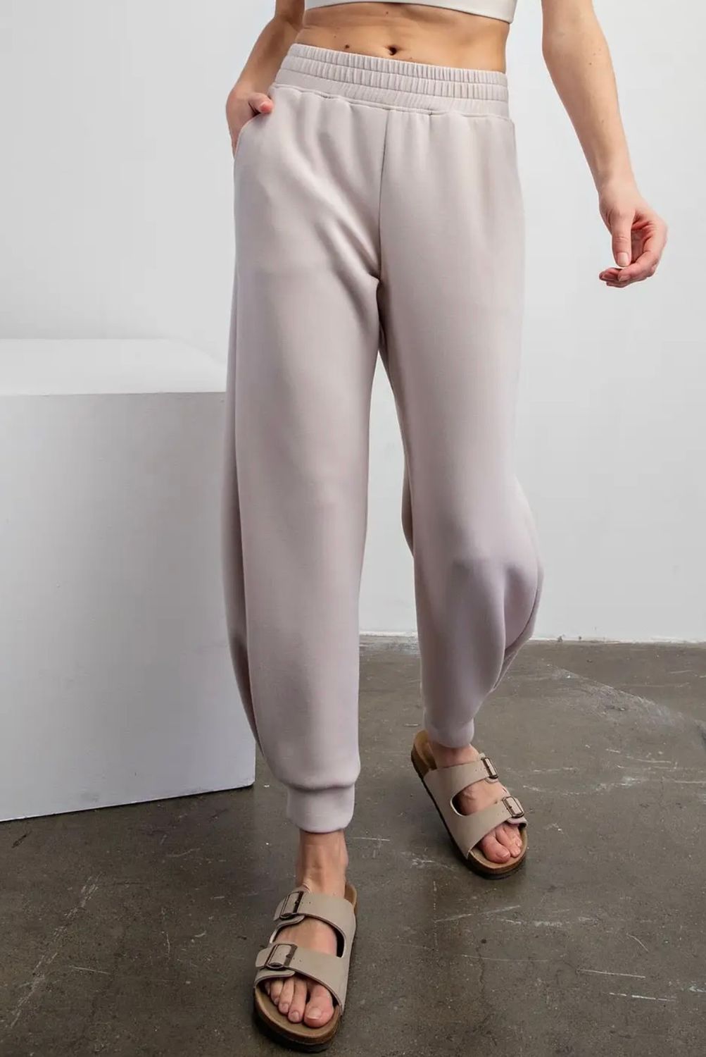 Trudy Jogger Pant, Color: Mocha Cream, Size: Small