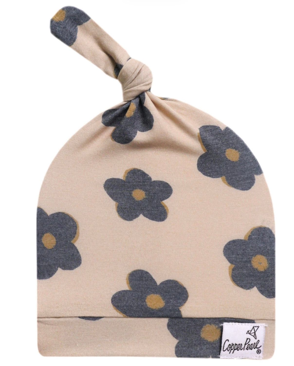Top Knot Hat - Gemma in Tan