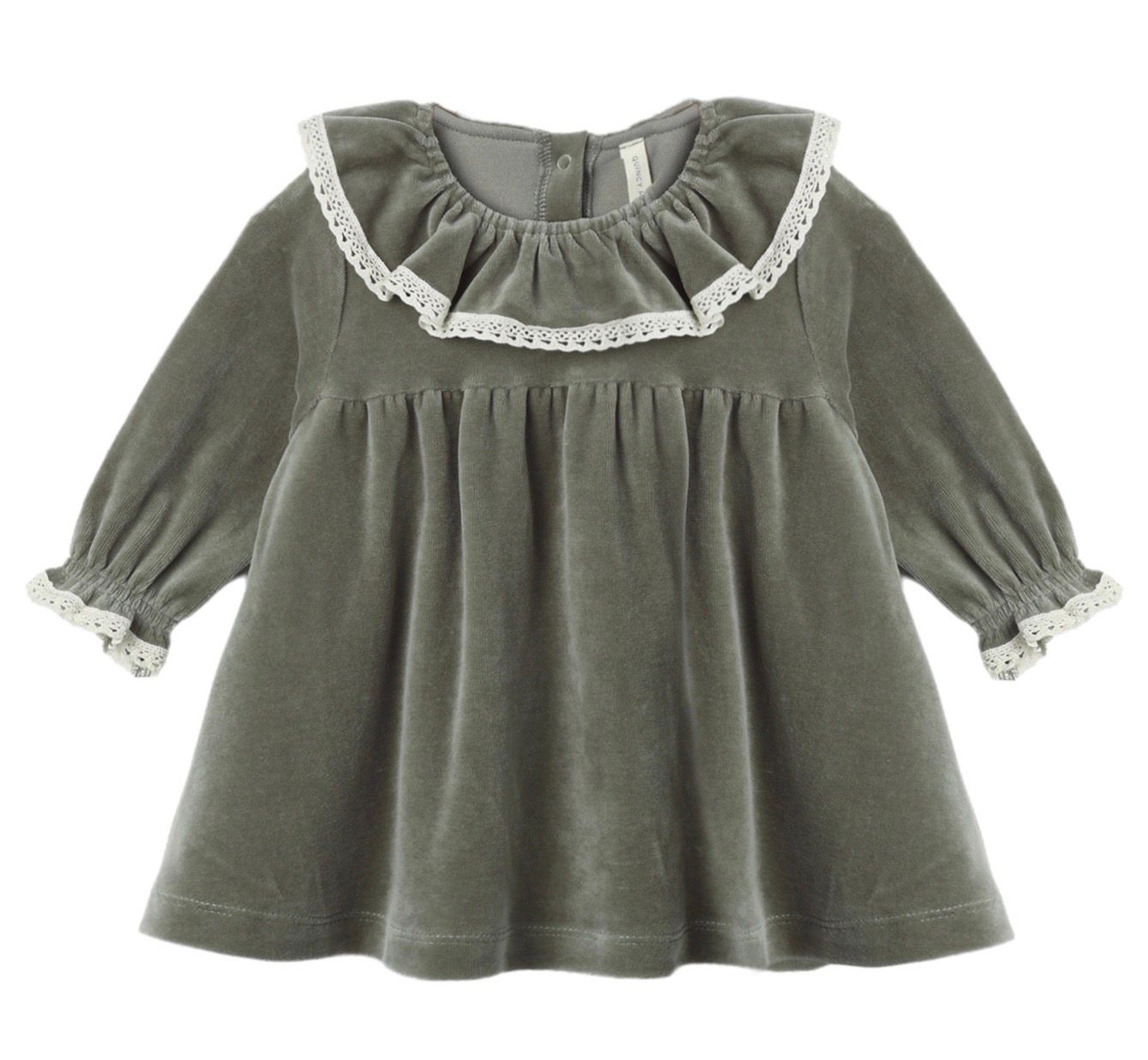 Bethany Velour Dress, Color: Spruce, Size: 0-3M