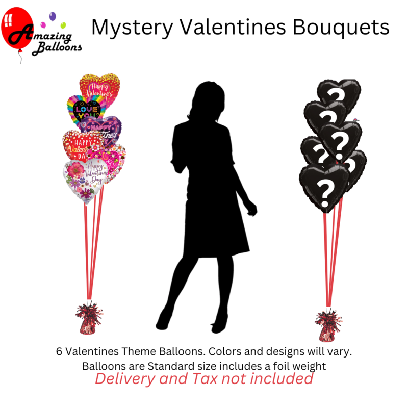 Mystery  Valentine's Balloon Bouquet