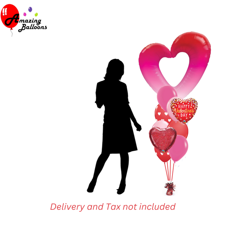 Open Heart Valentines Large Bouquet