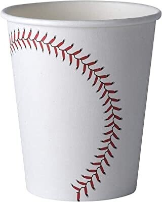 9 oz Baseball Paper Cup Pack