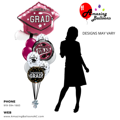Congrats Grad Burgundy/Gray NCCU