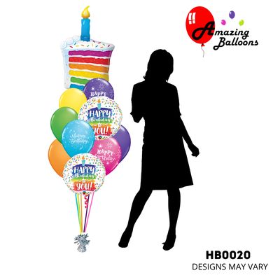 Colorful Birthday Balloon Bouquet