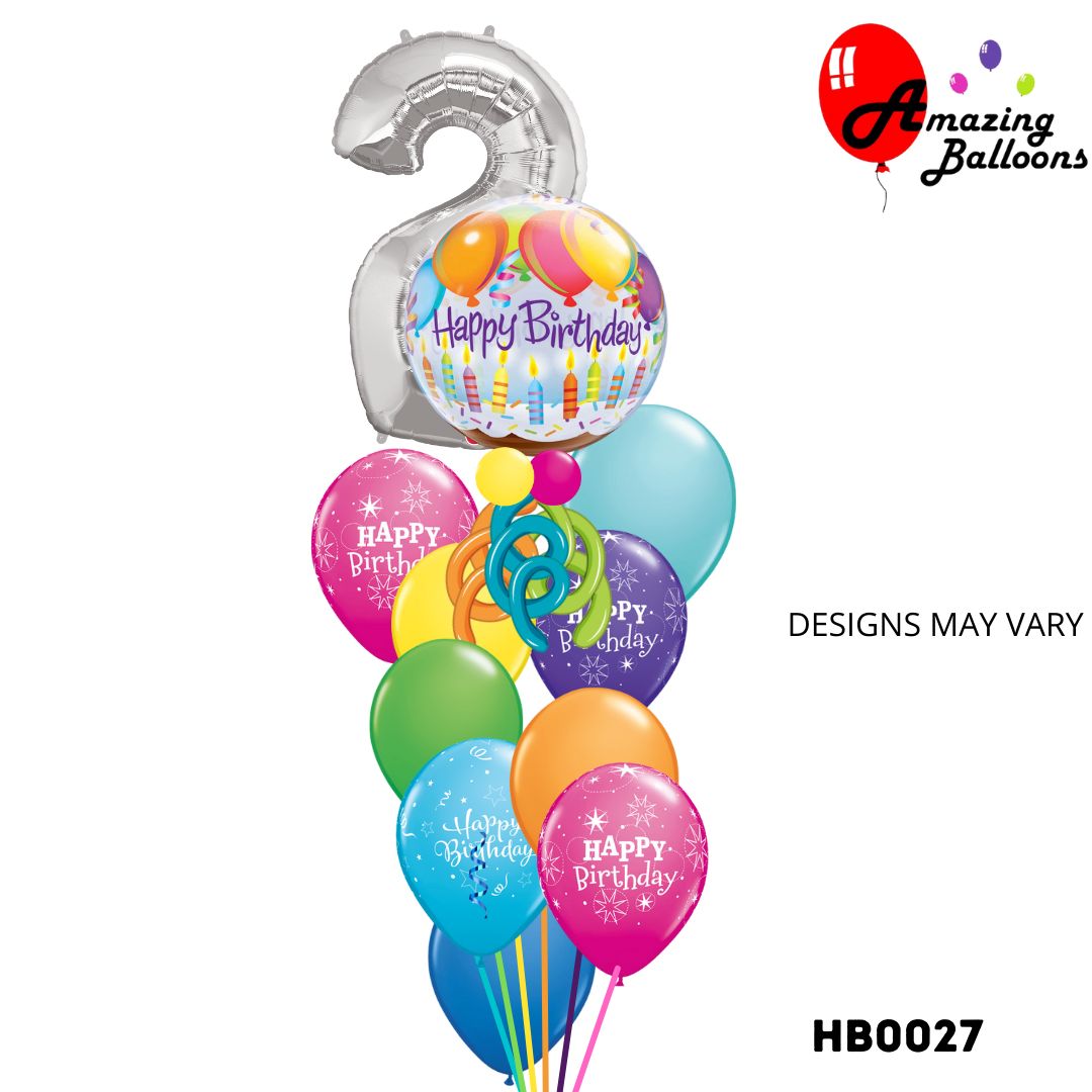 Birthday Burst Number Balloon Bouquet
