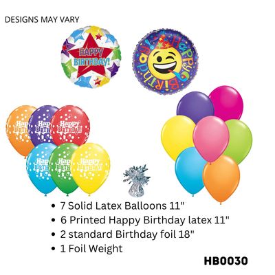 Party Vibes Deluxe Birthday Balloon Bouquet