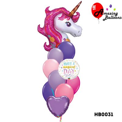 Magical Unicorn Birthday Balloon Bouquet
