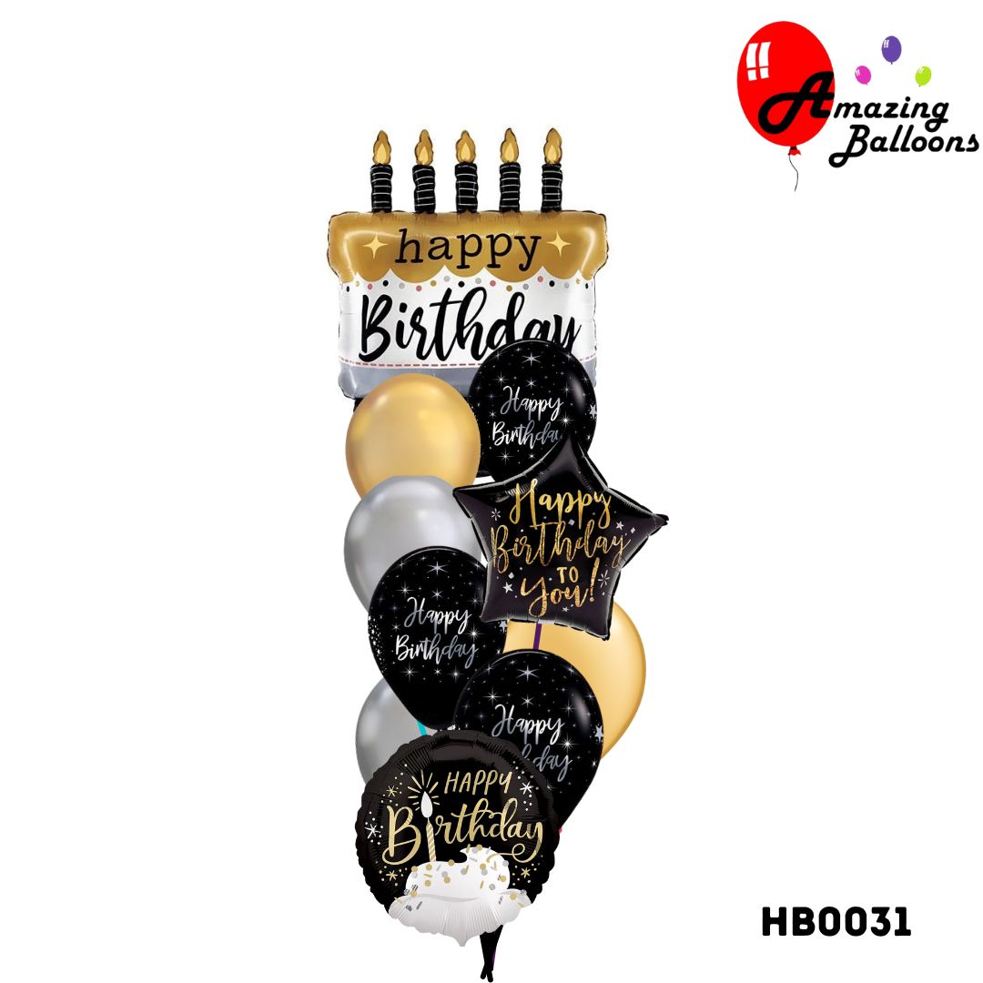 Elegant Birthday Balloon Bouquet Elegant Birthday Balloon Bouquet