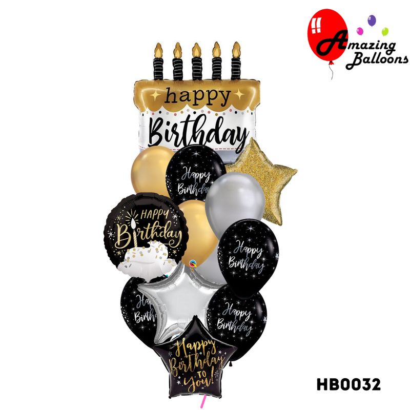 Deluxe Elegance Birthday Balloon Bouquet Deluxe Elegance Birthday Balloon Bouquet