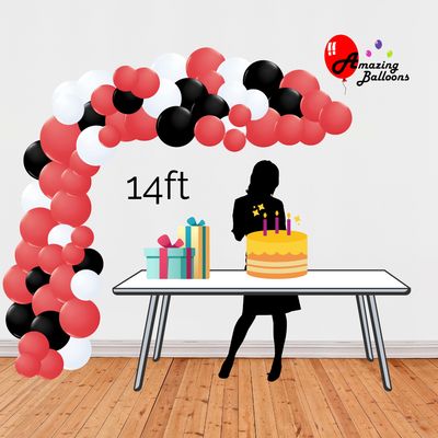 Organic Balloon Garland 14'