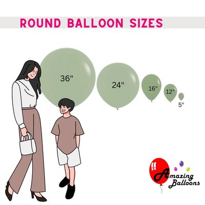 18" Uninflated Balloons Neon Colors package of  5