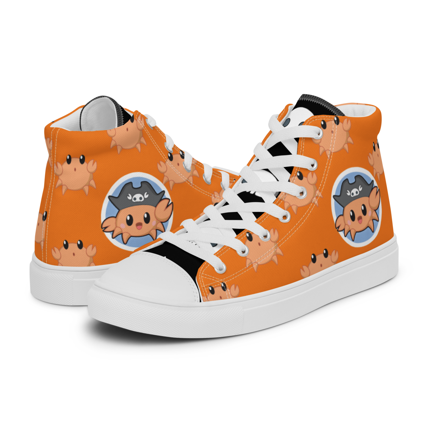 Capt Crabs Men’s high top canvas shoes