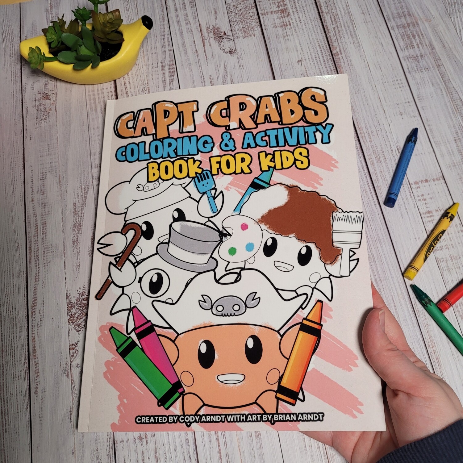 Coloring Book: Capt Crabs Coloring and Activity Book for Kids