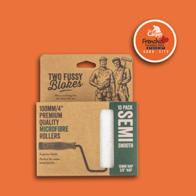 Microfibre Mini Paint Rollers 10mm Nap/10 Pack by Two Fussy Blokes