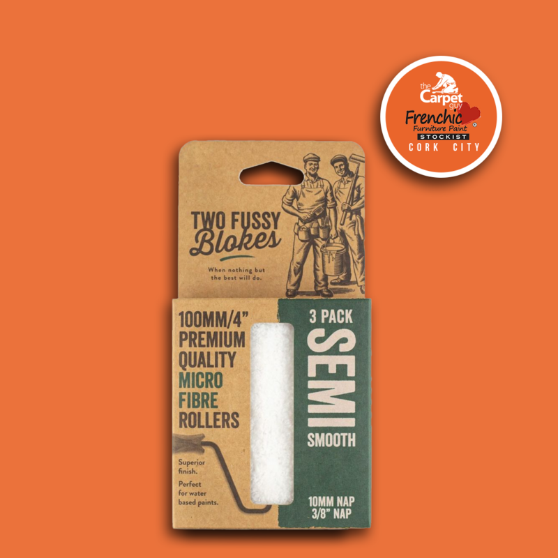 Microfibre Mini Paint Rollers 10mm Nap/ 3 Pack by Two Fussy Blokes
