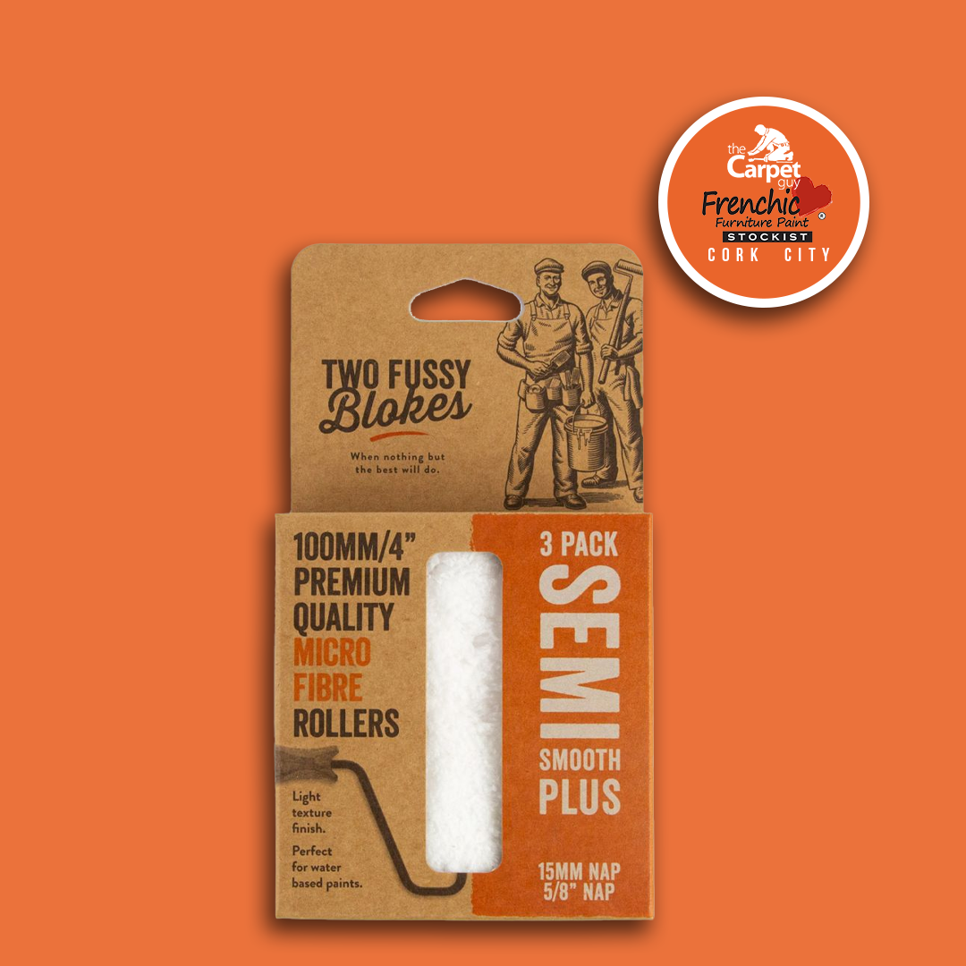Microfibre Mini Paint Rollers 15mm Nap/ 3 Pack by Two Fussy Blokes