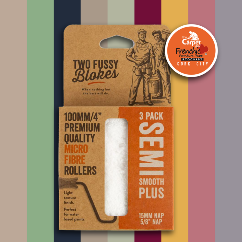 Microfibre Mini Paint Rollers 15mm Nap/ 3 Pack by Two Fussy Blokes