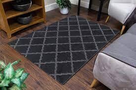 TOSCANA DARK GREY LATTICE 160cm x 220cm