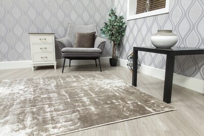 Taupe Beige Abstract Rug - Bellini Mirage
