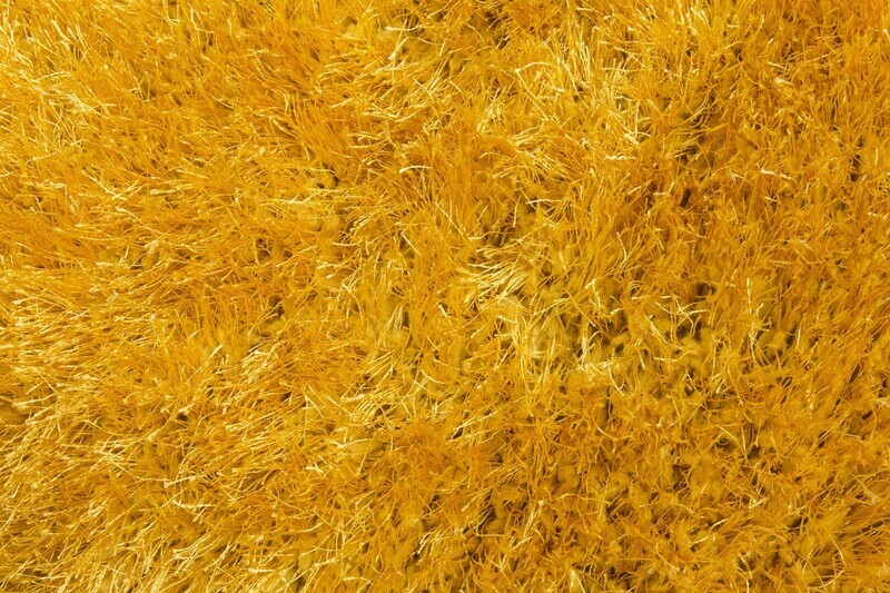 Yellow Shaggy Rug - Bentley