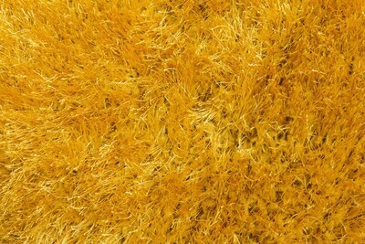 Yellow Shaggy Rug - Bentley
