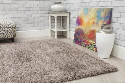 Taupe Shaggy Rug - Dreams