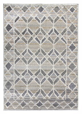 Beige Diamonds Geometric Rug - Lindos