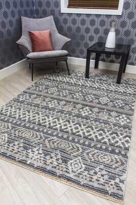 Grey Nomadic Rug - Lindos