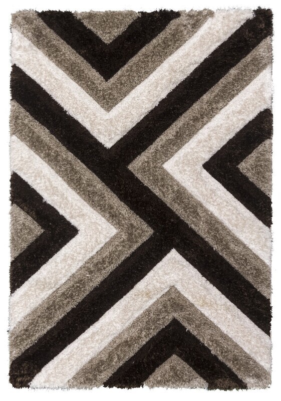 Luxus Cascade - 3D Shaggy Rug - Beige