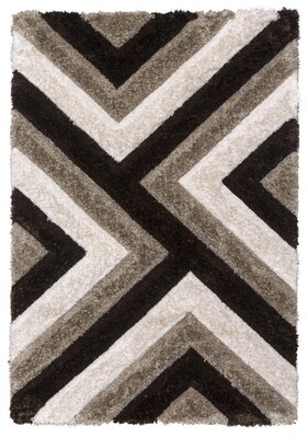Luxus Cascade - 3D Shaggy Rug - Beige