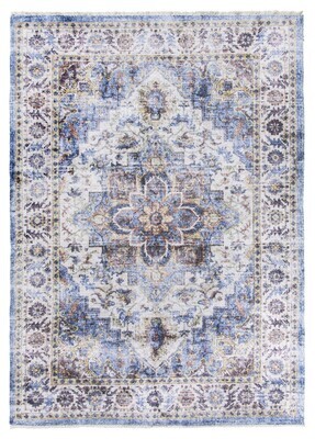 Blue Cream Modern Rug - Modena Vita